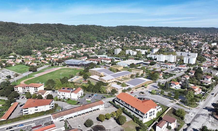 College miribel aerienne studiogardoni - Attribut alt par défaut.