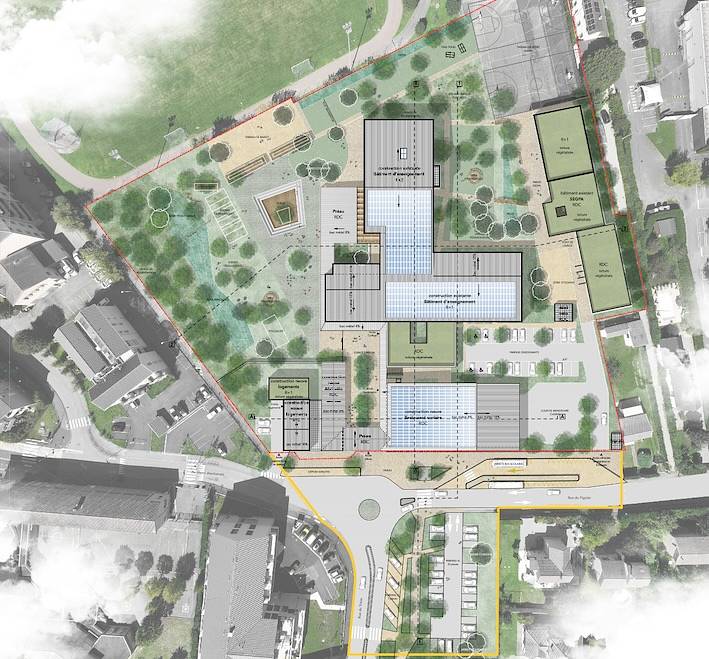 College miribel plan%20masse studiogardoni - Attribut alt par défaut.
